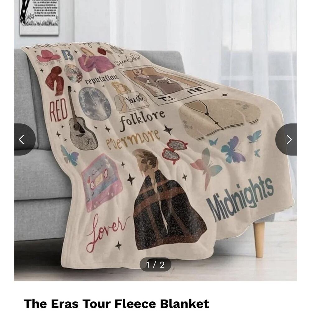 Taylor Swift Freedom Blanket Throw Fleece Blanket 60x50